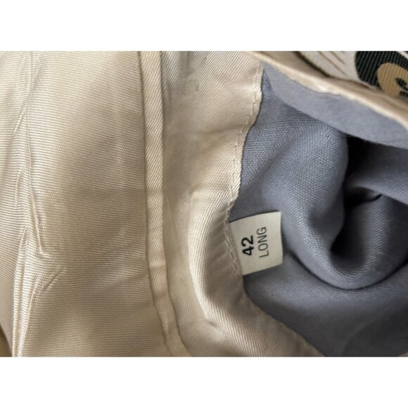 Adams Row Mens Sport Coat Size 42L Burgundy Poly Wool 2 Button Blazer Jacket - Picture 5 of 6